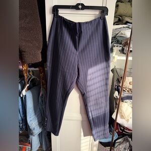 Rag & Bone Simone Snap Pants in navy pinstripe size 10